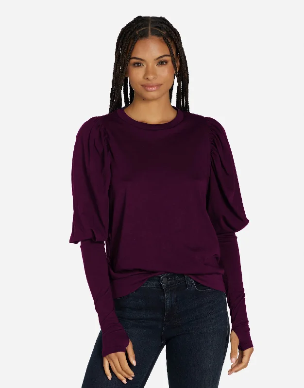 Thermal Women Long Sleeve Top for Extra Warmth in WinterOlaf Deep Merlot