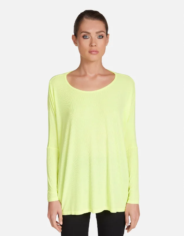 Puffer - Sleeve Women Long Sleeve Top for a Fashion - Forward LookHunter Neon Citrus