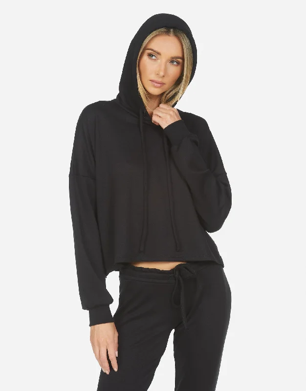 Plus Size Women Long Sleeve Top for a Flattering and Comfortable FitVincenzo LE Hoodie Pullover