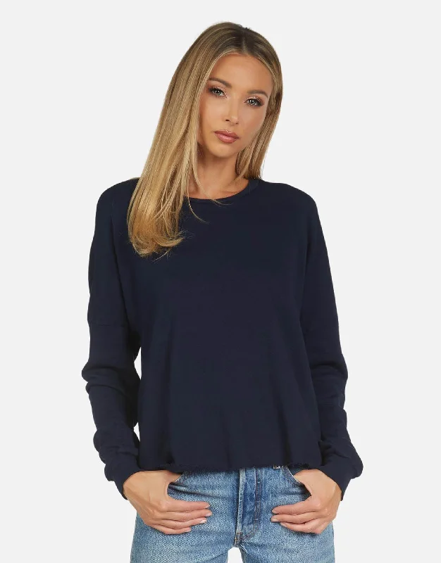 Cable - Knit Women Long Sleeve Top with a Cozy TextureTravis Twilight