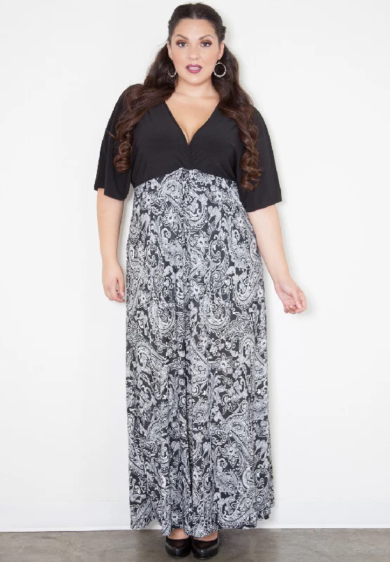 Wrap - Style Women Long Sleeve Top for a Versatile FitVicky Maxi Dress