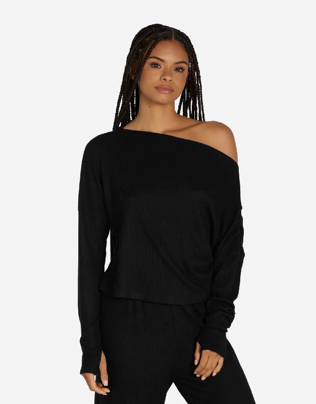 Wrap - Style Women Long Sleeve Top for a Versatile FitAvicus Black