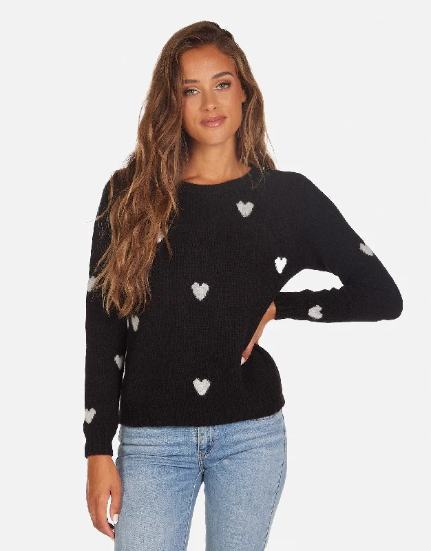 Plus Size Women Long Sleeve Top for a Flattering and Comfortable FitGodric Cashmere Heart Sweater