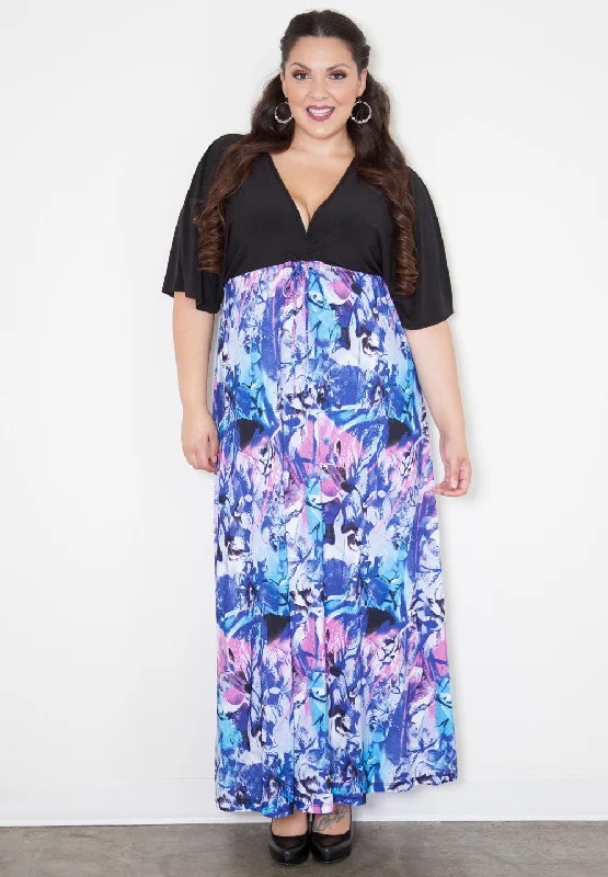 Plus Size Women Long Sleeve Top for a Flattering and Comfortable FitWesley Maxi Dress