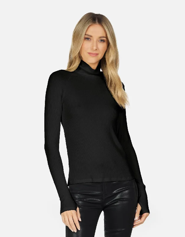 Lace - Trimmed Women Long Sleeve Top for an Elegant LookKalen Turtleneck Sweater