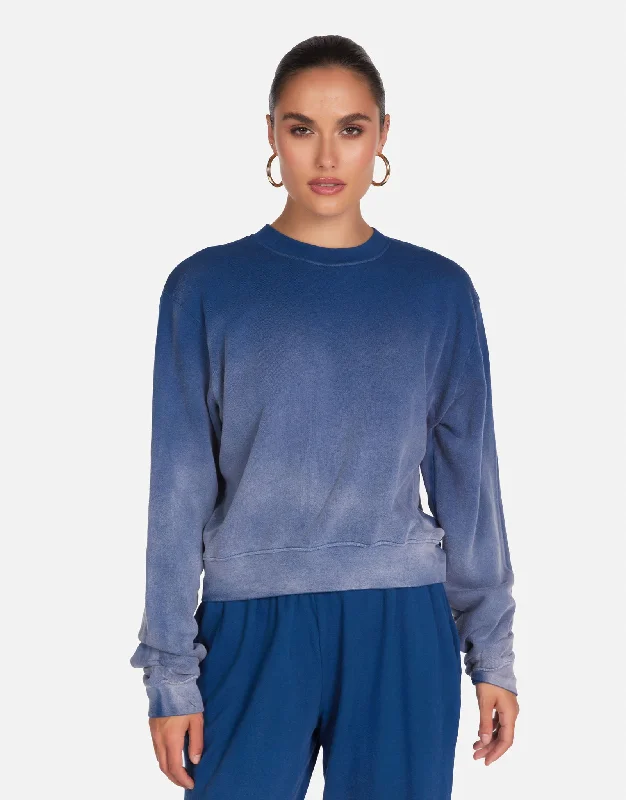 Wrap - Style Women Long Sleeve Top for a Versatile FitExon Vintage Navy