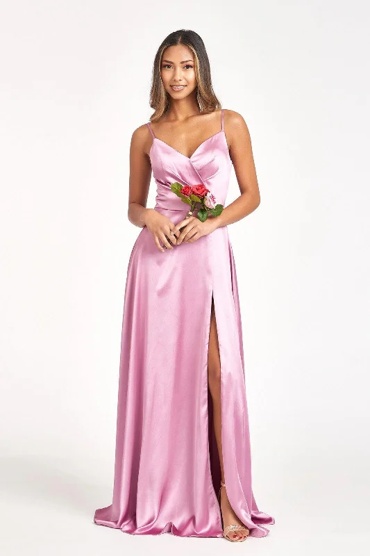 Maternity dress for a gender reveal party Long Spaghetti Strap Bridesmaid Dress