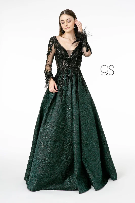Maternity dress for a baby's first haircut Embroidery Embellished  Jacquard Long Prom Dress