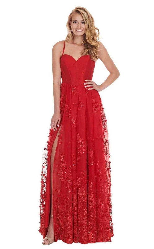 Maternity dress for a baby's naming ceremony Rachel Allan Long Spaghetti Strap Prom Dress 6543