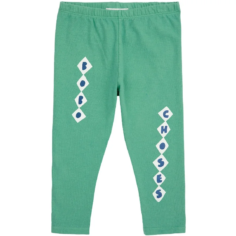 Bobo Choses Green Bobo Choses Diamonds Leggings