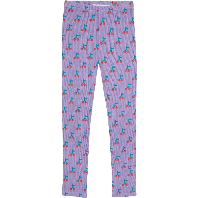 Bobo Choses Lavender Bobo Cherry All Over Leggings