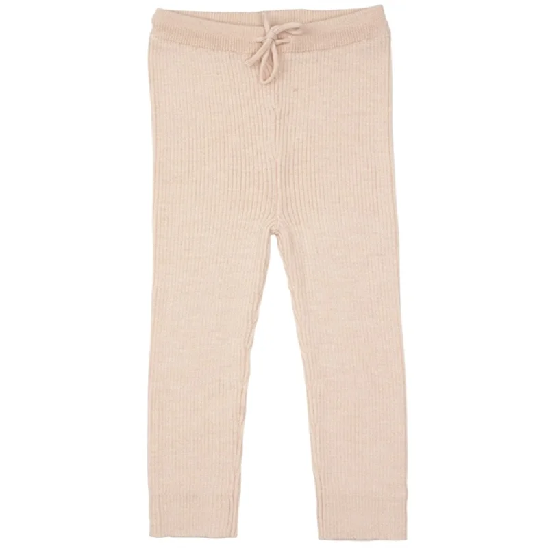 Copenhagen Colors Soft Pink Merino Classic Rib Leggings