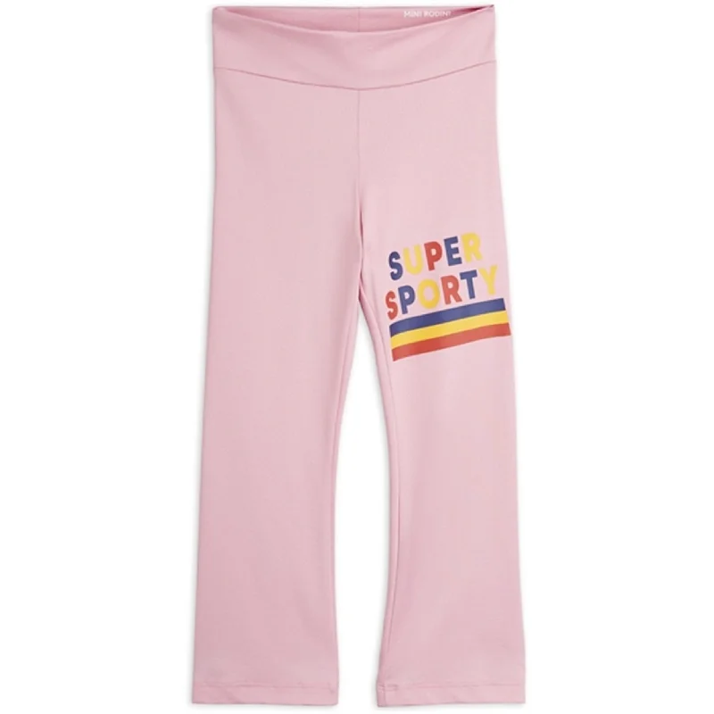 Mini Rodini Pink Super Sporty Sp Flared Leggings