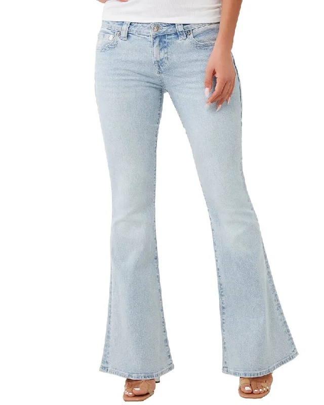 True Religion Serene Meadows Hs Applique Carrie Low-Rise Flare Jean