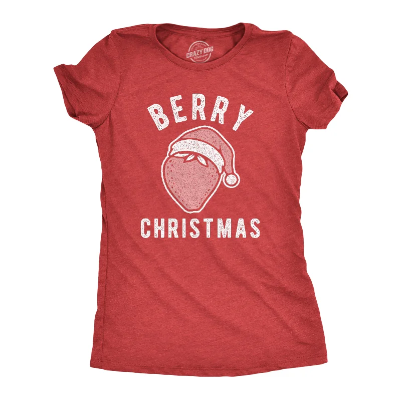 Striped Women T Shirt in a Classic PatternBerry Christmas Women's T Shirt