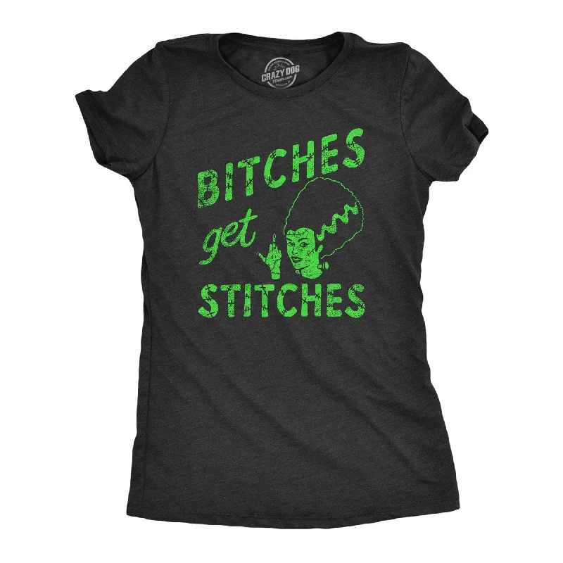 Sleeveless Women T Shirt for Summer ComfortBitches Get Stiches Women's T Shirt