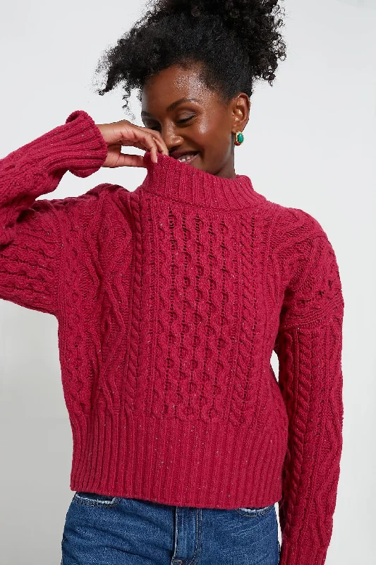 Color - Blocked Women Sweater for a Bold Fashion StatementBramble Berry Liberty Diamond Crew Neck Sweater