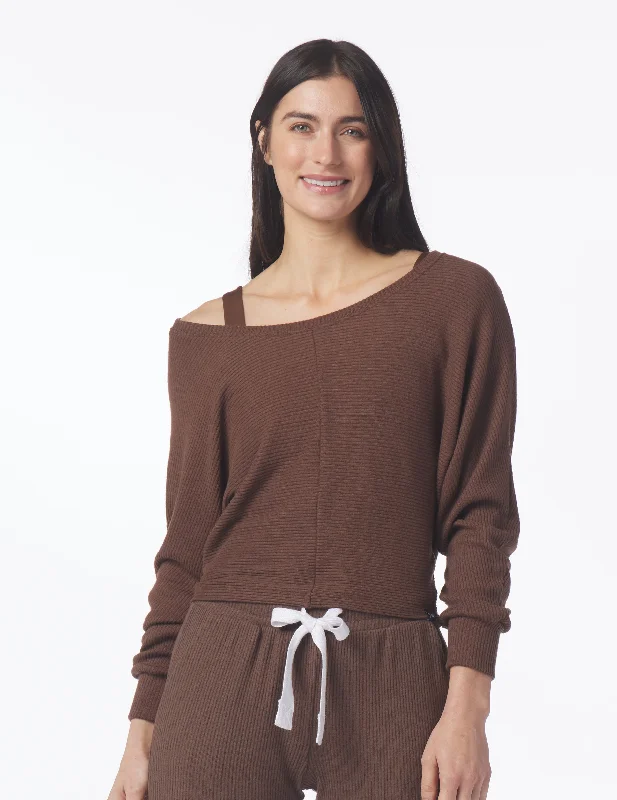 Cashmere Women Sweater with a Luxurious Soft TouchComfort Dolman: Espresso