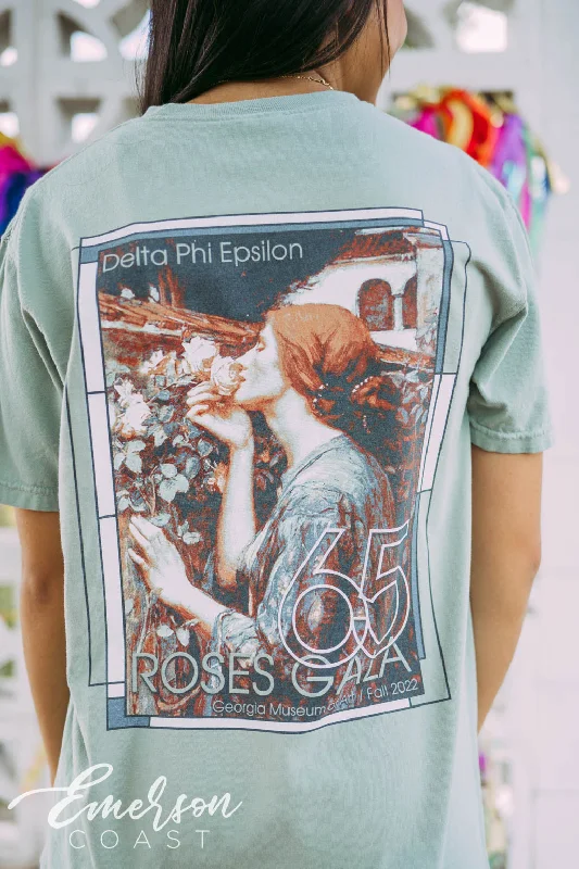 Puff Sleeve Women T Shirt for a Fashion - Forward LookDelta Phi Epsilon 65 Roses Gala Tshirt