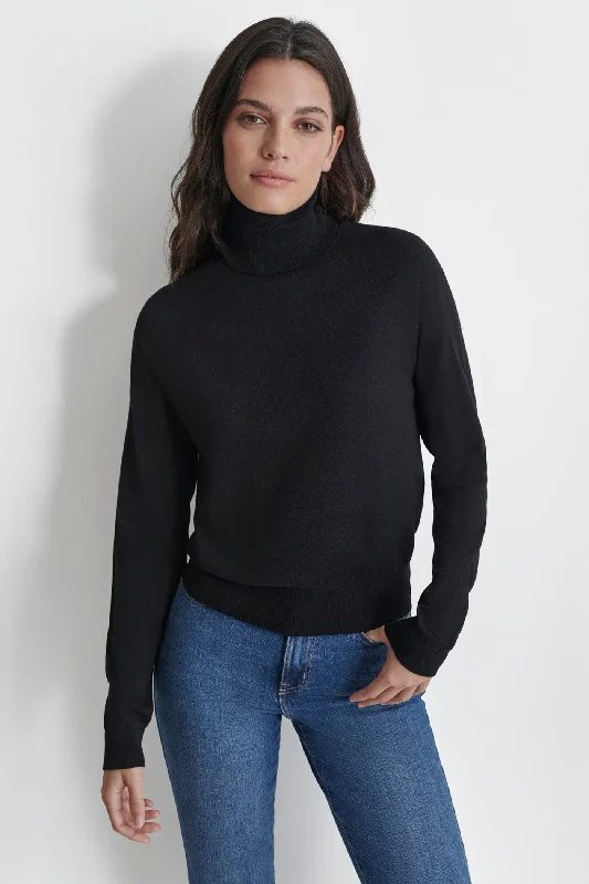 Organic Cotton Women Sweater for an Eco - Friendly ChoiceTURTLENECK SWEATER