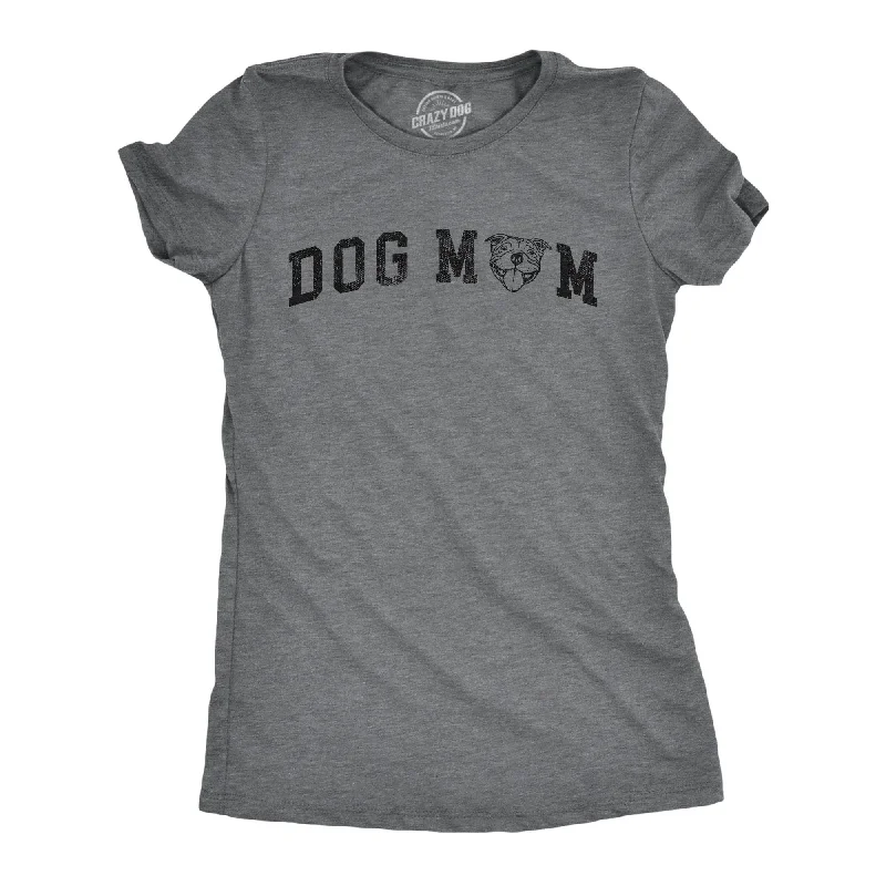 Organic Cotton Women T Shirt for Eco - Conscious WearersDog Mom Pitbull Women's T Shirt