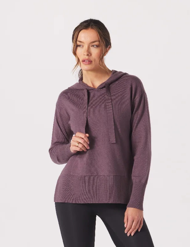 Cashmere Women Sweater with a Luxurious Soft TouchElite Hoodie: Berry Wine