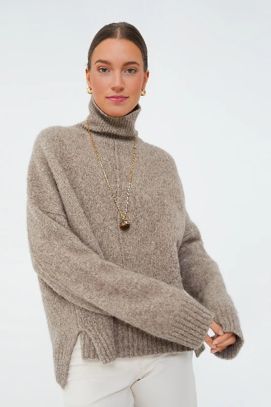 Cashmere Women Sweater with a Luxurious Soft TouchFauve Balade Turtleneck Sweater