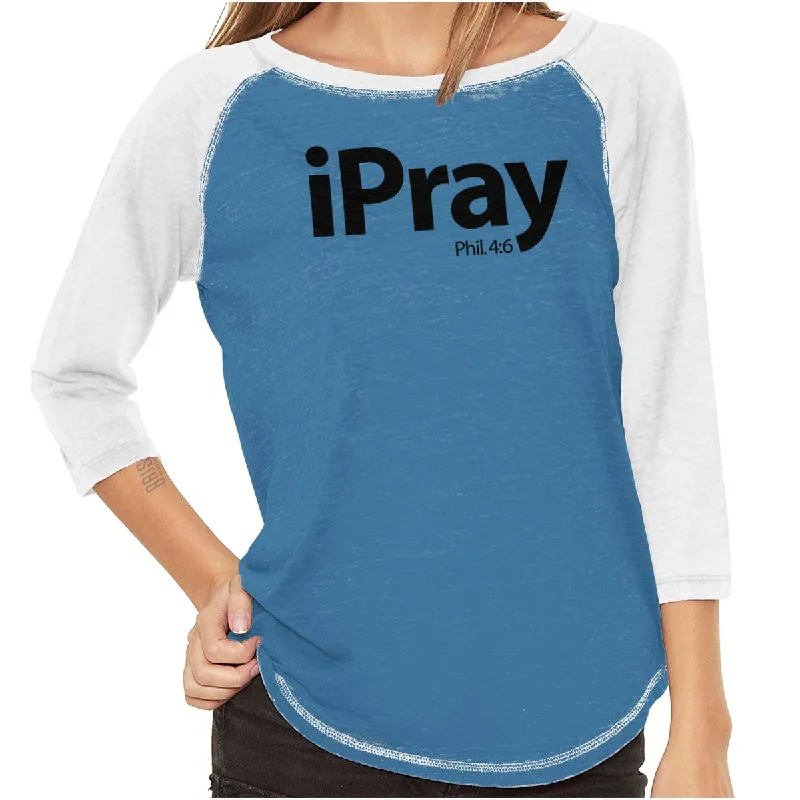 Moisture - Wicking Women T Shirt for Active LifestylesI Pray Philippians Baseball Raglan T