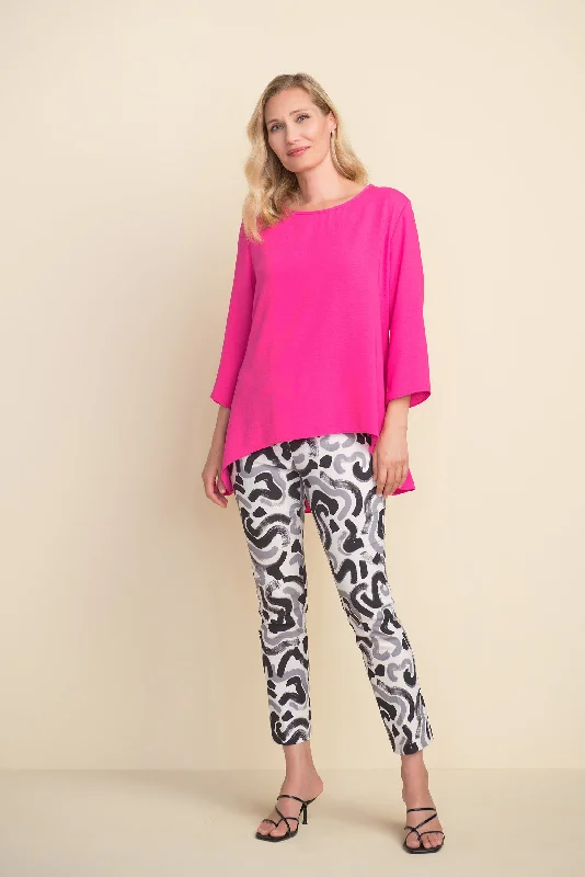 V - Neck Women Sweater to Elongate the NecklineJoseph Ribkoff Pull-On Geometric Pattern Pants