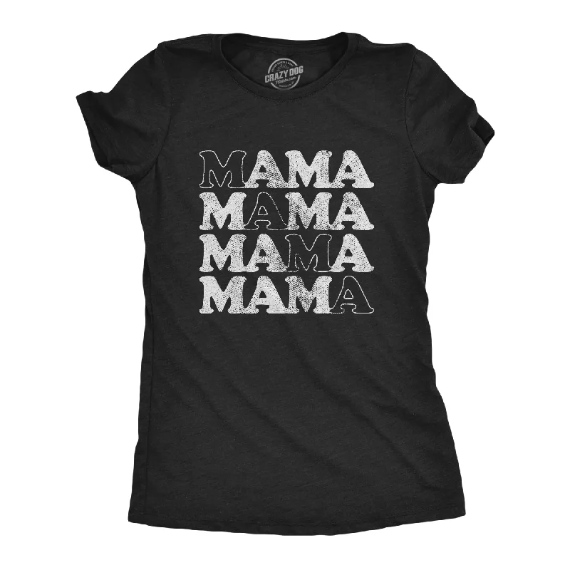 Distressed Women T Shirt with a Laid - Back AestheticMama Women's T Shirt