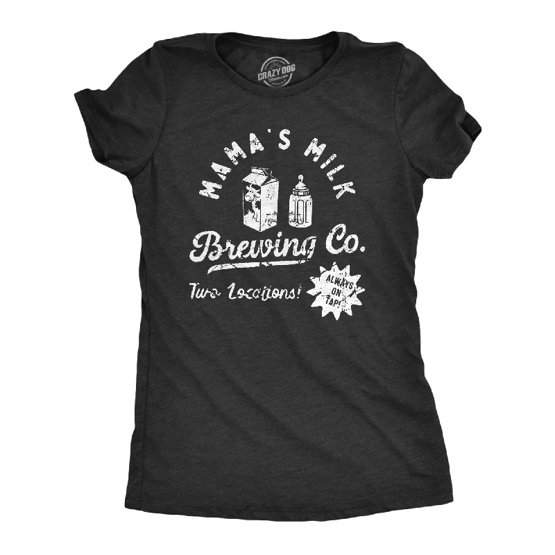 Pocketed Women T Shirt for Added FunctionalityMamas Milk Brewing Co Women's T Shirt