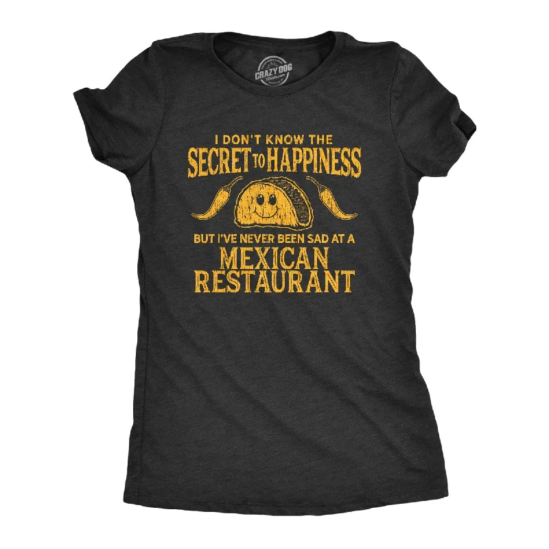 Pocketed Women T Shirt for Added FunctionalitySad At A Mexican Restaurant Women's T Shirt