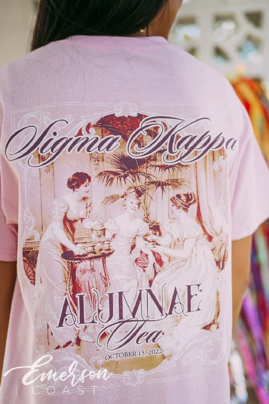 Sheer Women T Shirt for a Stylish and Alluring LookSigma Kappa Alumnae Tea