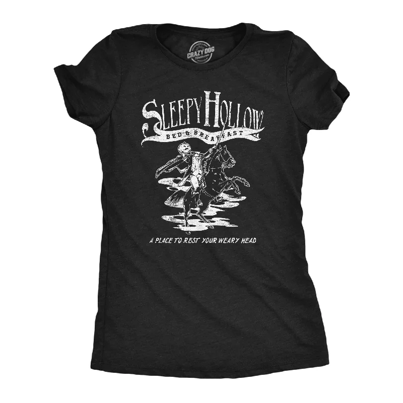 Sheer Women T Shirt for a Stylish and Alluring LookSleepy Hollow Bed And Breakfast Women's T Shirt