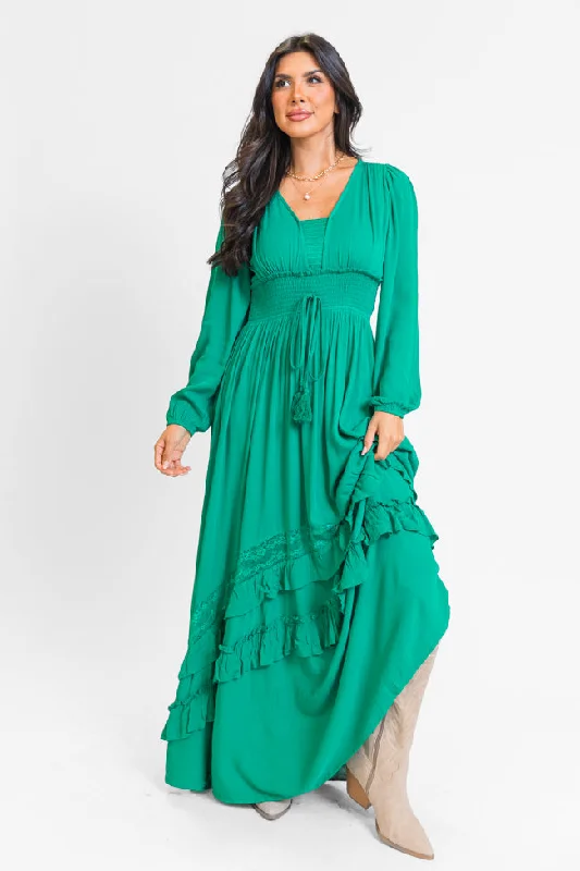 Shift Women Dress with a Simple and Classic Design for Everyday WearLucky To Have You Jade Maxi Dress