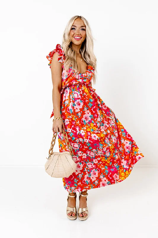 Empire Waist Women Dress to Accentuate the Bust and Conceal the WaistTell Me I'm Dreaming Floral Midi