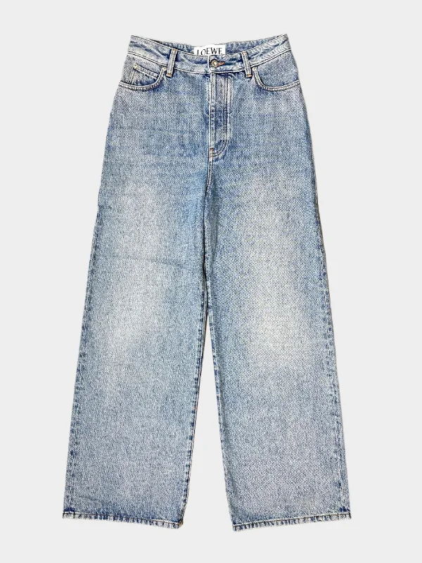 High Waist Washed Jeans