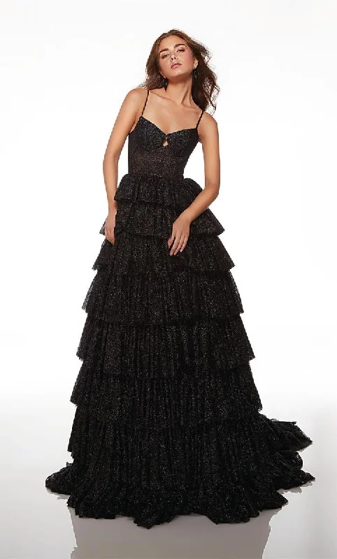 Little Black Women Dress with Sequins for a Glamorous Night OutAlyce Prom Dress 61526