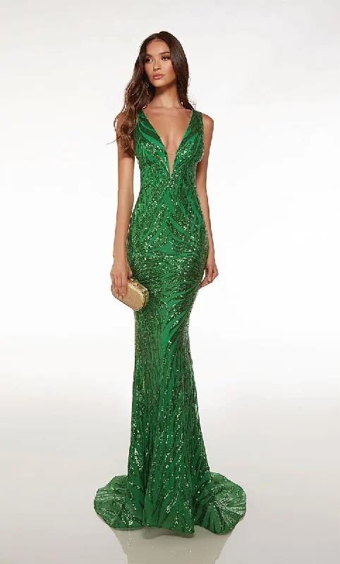 Mermaid - Style Women Dress with a Fitted Silhouette for Special OccasionsAlyce Prom Dress 61566