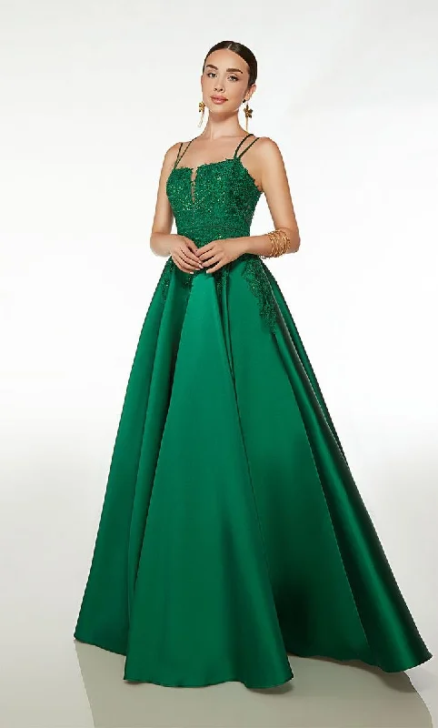 Plus Size Women Dress with a Flattering A - Line Cut for Comfort and StyleAlyce Prom Dress 61570