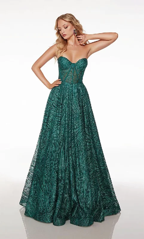 Pleated Women Dress with a Timeless and Elegant TextureAlyce Prom Dress 61580