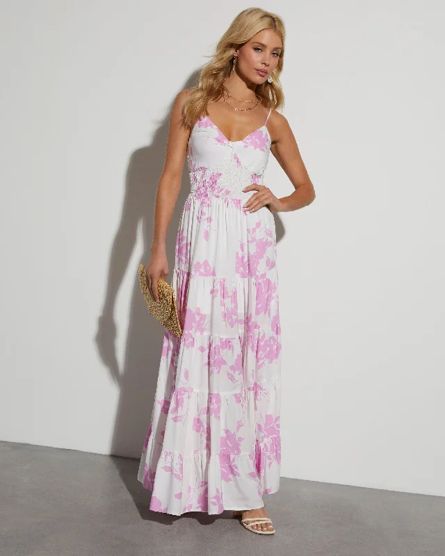 Empire Waist Women Dress to Accentuate the Bust and Conceal the WaistAurora Floral Maxi Dress