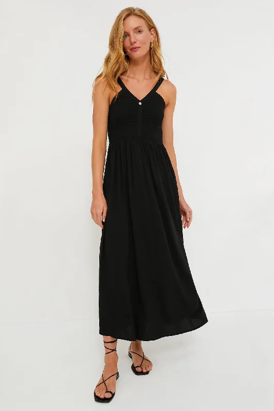 Plus Size Women Dress with a Flattering A - Line Cut for Comfort and StyleBlack Gillian Dress