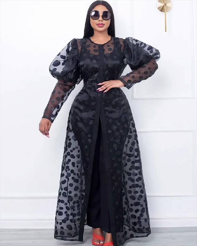 Empire Waist Women Dress to Accentuate the Bust and Conceal the WaistPolka Dot Cardigan