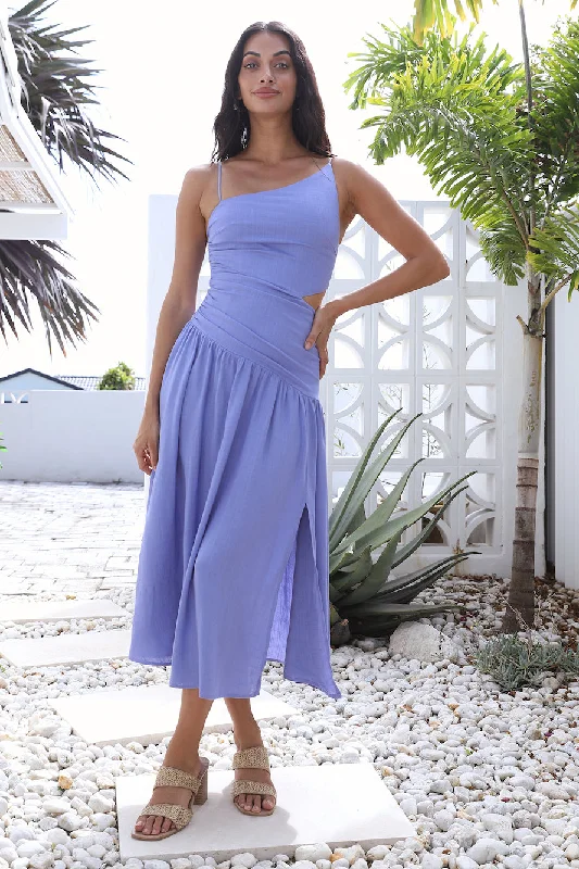 Shift Women Dress with a Simple and Classic Design for Everyday WearSweetest Smile Maxi Dress Purple