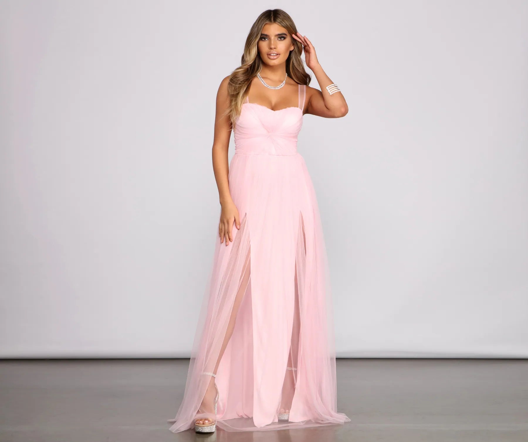 Plus Size Women Dress with a Flattering A - Line Cut for Comfort and StyleVanessa Sweetheart A-Line Tulle Dress