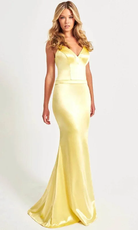 Empire Waist Women Dress to Accentuate the Bust and Conceal the WaistFaviana 11052 -V-Neck Sleeveless Prom Gown