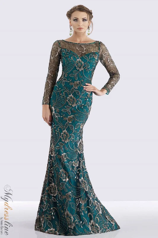 Long - Sleeve Women Dress in Velvet for a Luxurious Winter LookFeriani Couture 18718