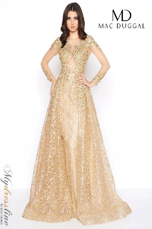 Lace - Embellished Women Dress for an Elegant and Sophisticated AppearanceMac Duggal 20100D