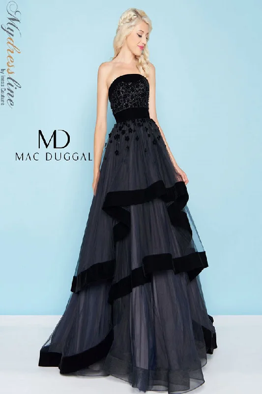 Ball Gown Women Dress with a Full Skirt for a Princess - like LookMac Duggal 66346